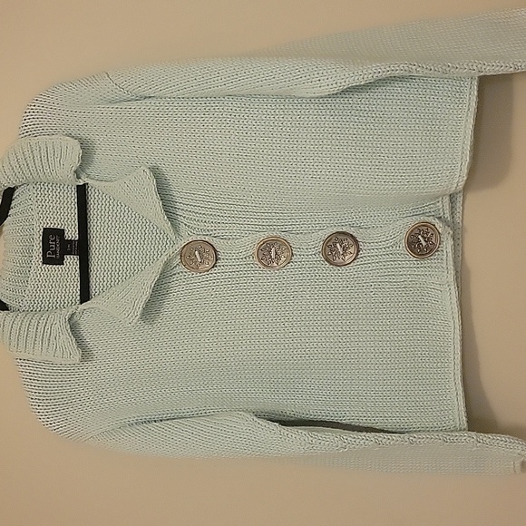 Women's Soft Knit Cardigan in Light Blue - Picture 1 of 3